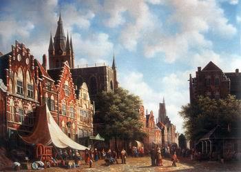 unknow artist European city landscape, street landsacpe, construction, frontstore, building and architecture. 148 Germany oil painting art